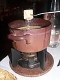 Swiss cheese fondue