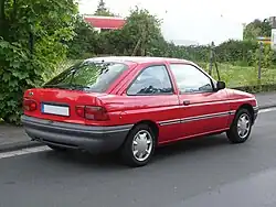 Ford Escort 3-door hatchback (after improvements)