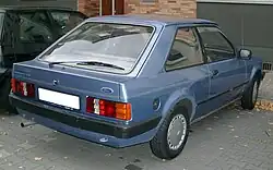 Ford Escort 3-door hatchback rear