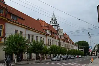 Union Square in downtown Rădăuți