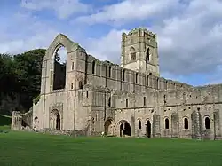 Viewed from the west