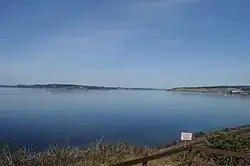 Fox Island on the left