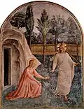 Mary Magdalene sees the risen Christ (c.1437 – 1446)