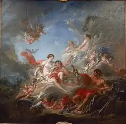 Vulcan presenting Weapons for Aeneas to Venus, 1757