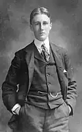 Formal portrait of Roosevelt aged 18 in Groton, Massachusetts