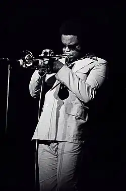 Hubbard performing inRochester, New York, 1976