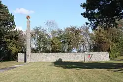F-triangle at Mauthausen-Gusen, honoring French victims