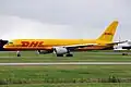 A Boeing 757 cargo airliner
