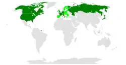 Map of G8 member nations and the European Union