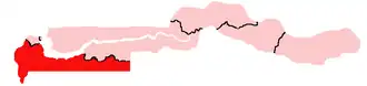 Location of the Brikama Local Government Area in the Gambia