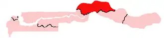 Location of the Kuntaur Local Government Area in the Gambia