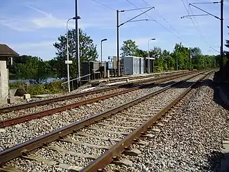 The railway station in Port-Villez