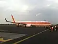 A Garuda Boeing 737-800 at Semarang.