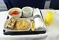 Airplane food on Garuda.