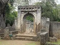 Ruins of a mosque in Gedi