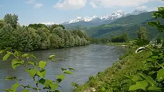 The Isère in Gières.