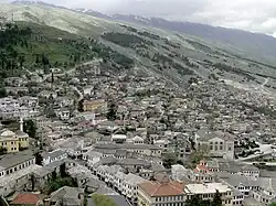 Gjirokastër seen from the Castle