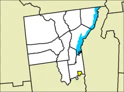 Location of Glens Falls in Warren County