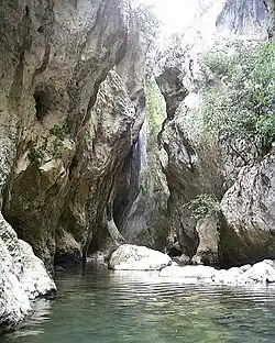 San Venanzio canyon.