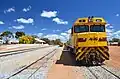 Front view of No. 2511 Shire of Narembeen (formerly 2011) at Goomalling in 2013.