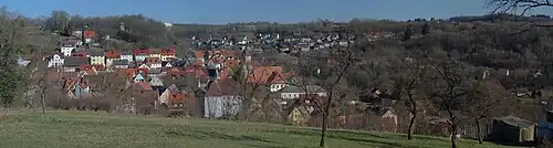 A panorama of the center and eastern part of Gräfenberg.
