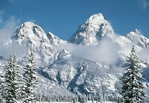 46. Grand Teton in Wyoming is the highest summit of the Teton Range.