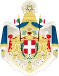 Greater coat of arms of the Kingdom of Italy (1870–1890)