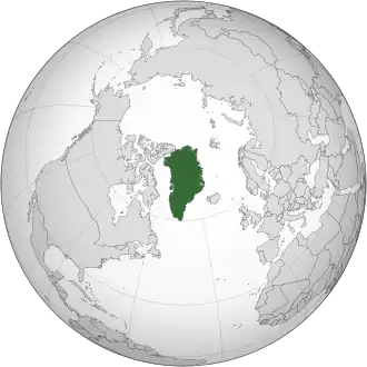 Location of Greenland