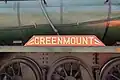 No. 549 Greenmount's nameplate while operating at Bassendean in 2021.