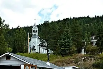 The Roman Catholic Sacred Heart Church in Greenwood