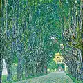 Allee im Park von Schloss Kammer, 1912
