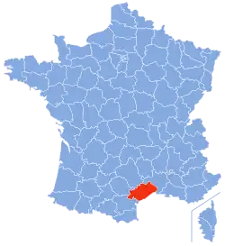 Location of Hérault in France