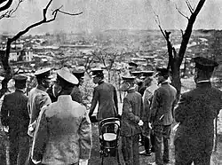 Prince Regent Hirohito visits Yokohama after 1923 Great Kantō earthquake