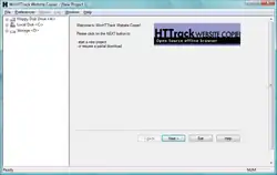 Screenshot of program