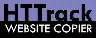 Rectangular logo with words "HTTrack Website Copier"