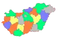 Map of Hungary