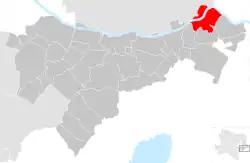 Interactive map outlining Hainburg