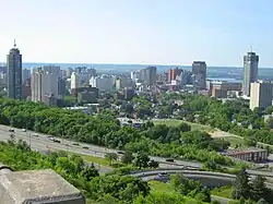 Skyline of downtown Hamilton