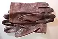 Leather work gloves.