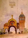 Plan for a city gate in Kiev