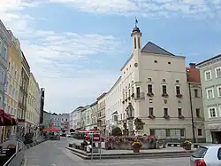The main square in Ried im Innkreis