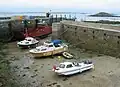 Harbour of Herm at low tide