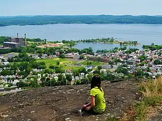 Village of Haverstraw from atop High Tor Mountain