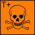 Very toxic (T+) (This also is a poison, but is more dangerous) Example: Nicotine