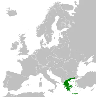 Locator map of the Hellenic Republic