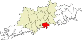 Location in the Uusimaa region and the Helsinki sub-region
