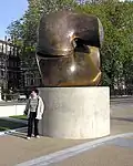 Locking Piece (1963) bronze, on the bank of the River Thames, London