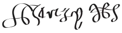 King Henry VIII's signature