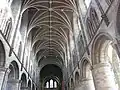 Vaulting in the nave looking east