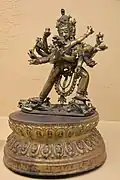 Heruka with Vajravarahi. Discovered in Nepal, Prince of Wales museum.